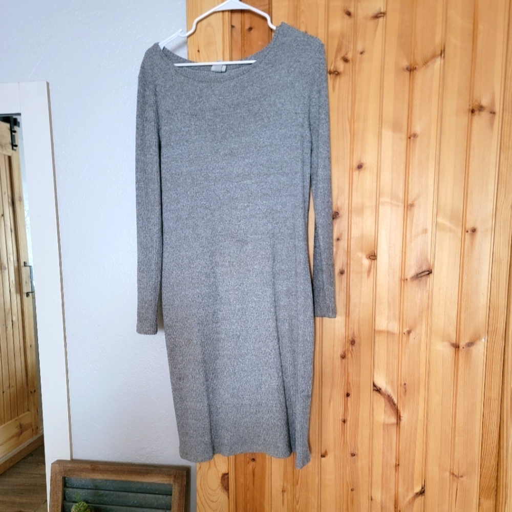 Sweater dress, Grey, large,
